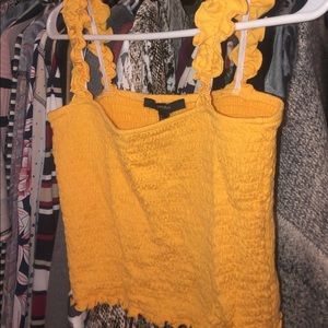 Cute Yellow Smocked Top, super cute straps
